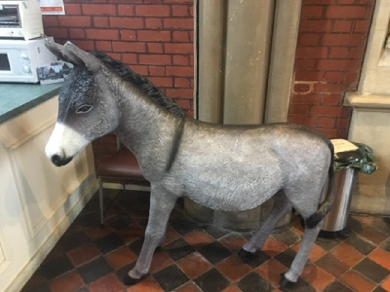 Lifesize donkey statue