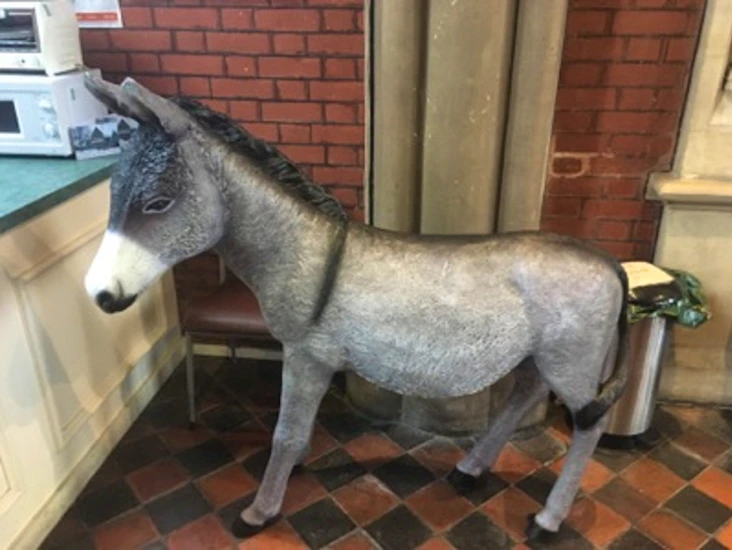 Lifesize donkey statue