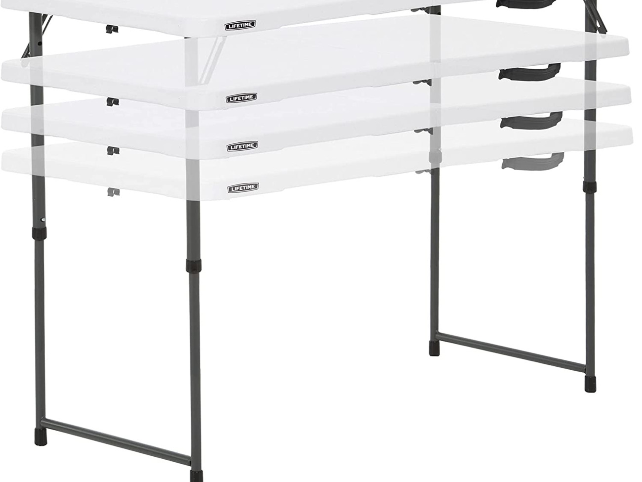 Lifetime 4 foot foldable & height adjustable table
