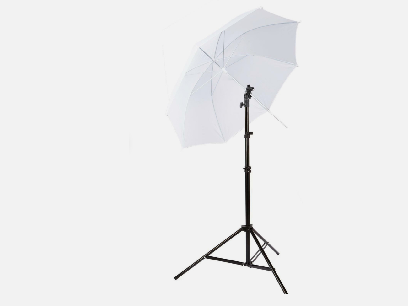 Light duty stand & flash bracket with umbrella