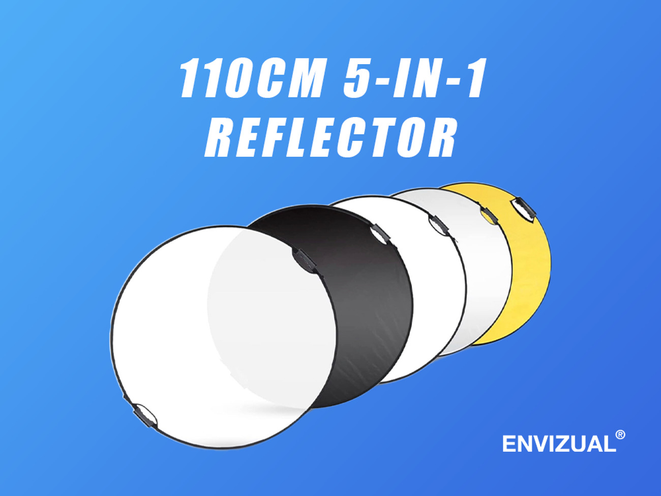 Light reflector / photography diffuser 110cm 5-in-1 