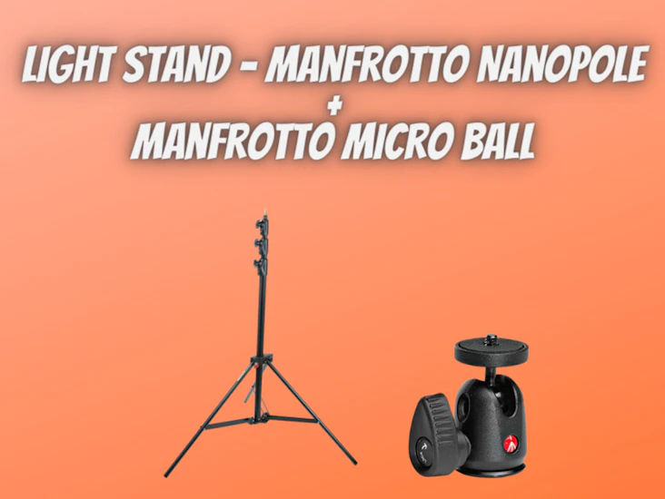 Light stand - manfrotto nanopole - manfrotto 492 micro ball