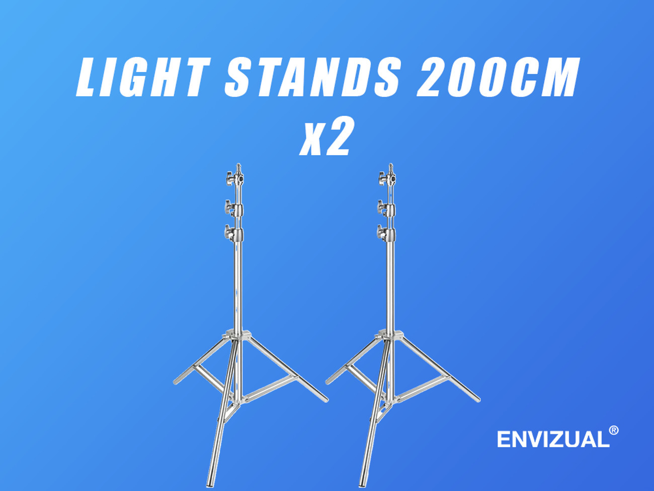 Light stands travel friendly x2 200cm