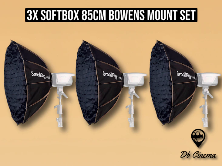 Lightdome softbox 85cm bowens mount 3x set
