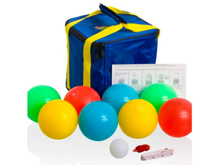 Lighted bocce set