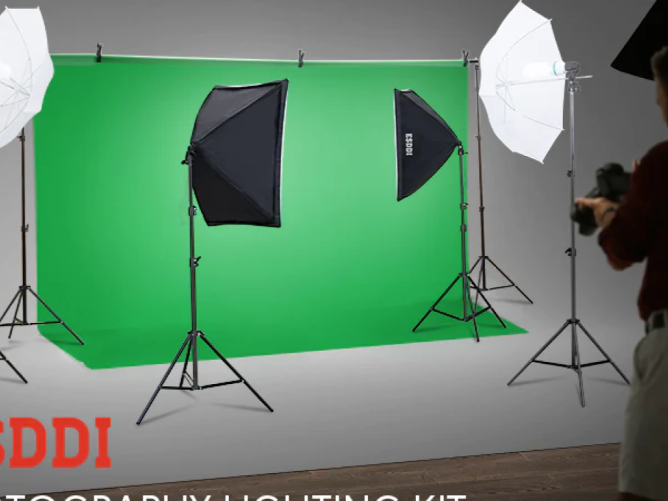 Lighting kit photo studio umbrella background
