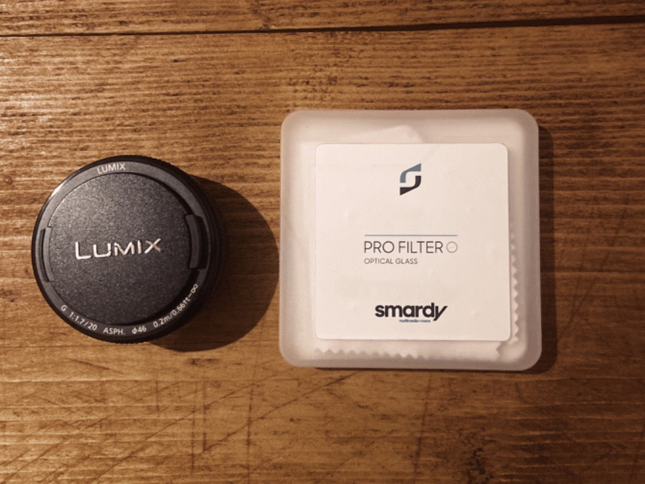 Lumix 20mm 1.7 lens with filter