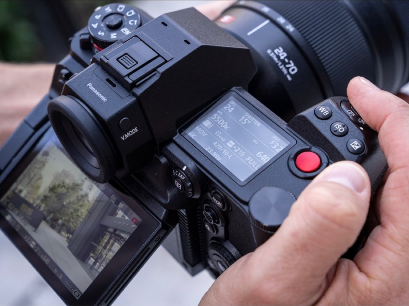 Lumix s1h + canon 24-70 +canon 8-15+converter 