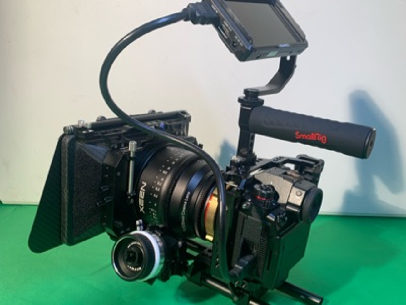 Rigged s1h 6k cinema cam + 3 prime lens + matte box bundle