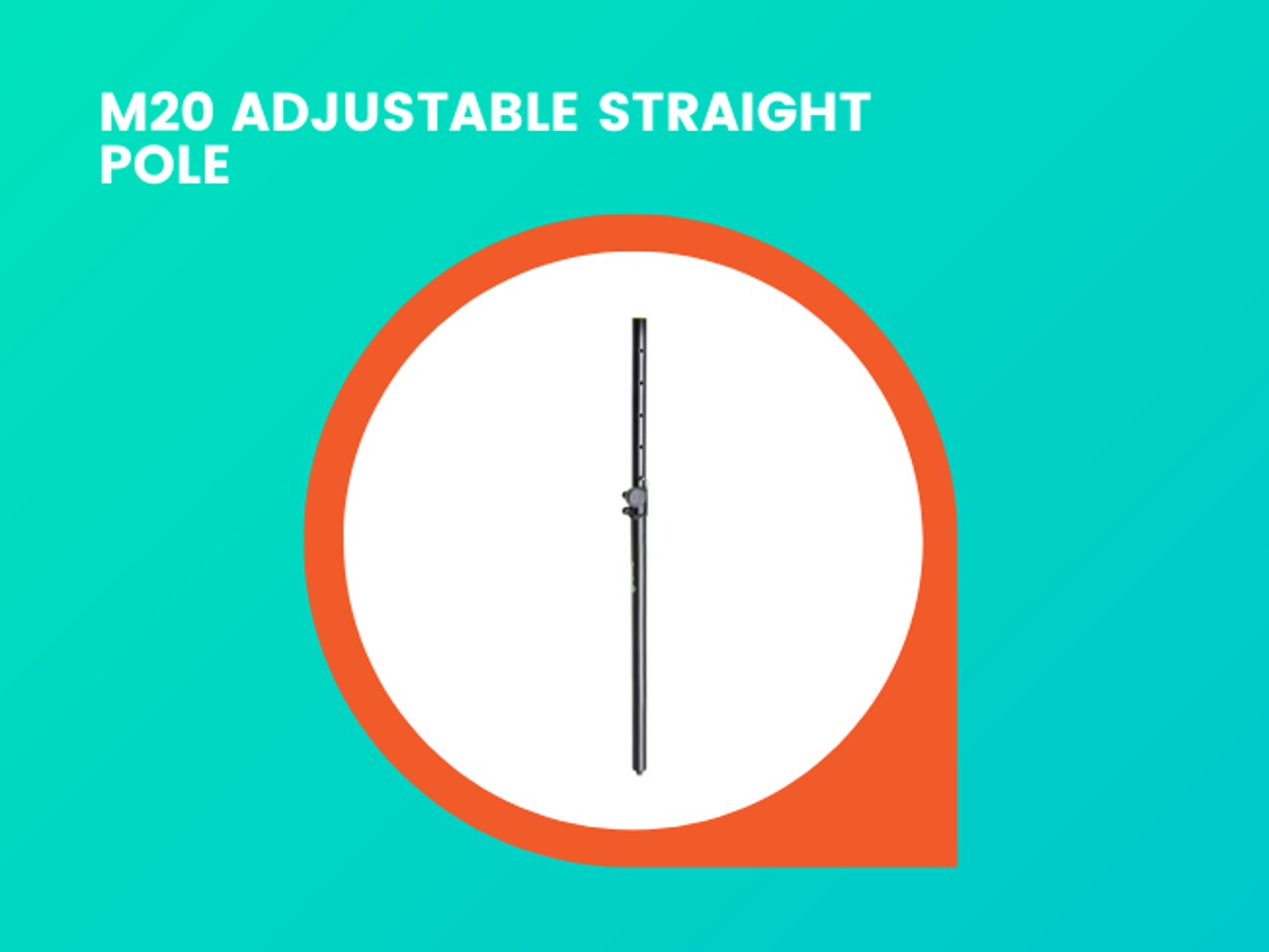 M20 adjustable straight pole