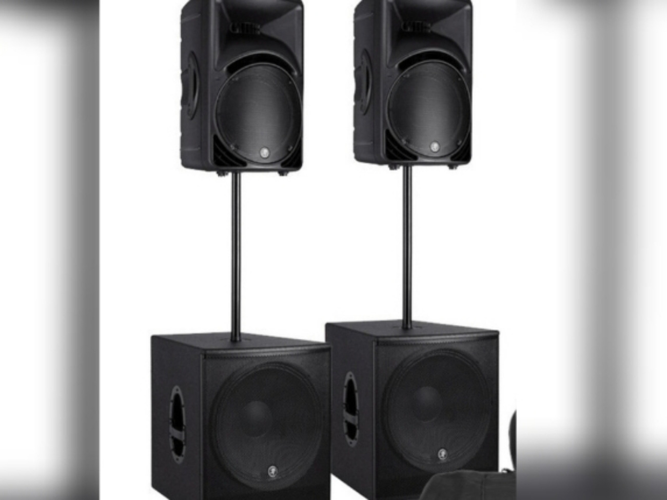 Mackie active speaker & subs rig  very powerful soundsystem 