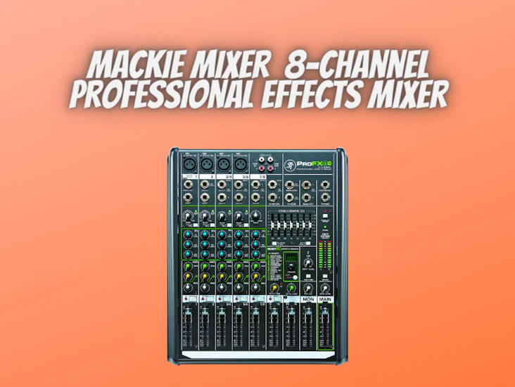 Mackie mixer profx8v2 8-channel professional effects mixer