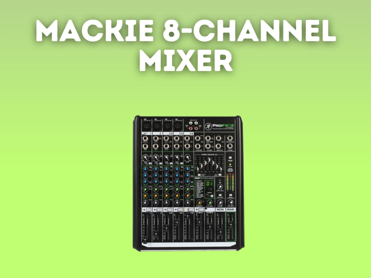 Mackie ProFx8 2024 v2 Professional Effects Mixer