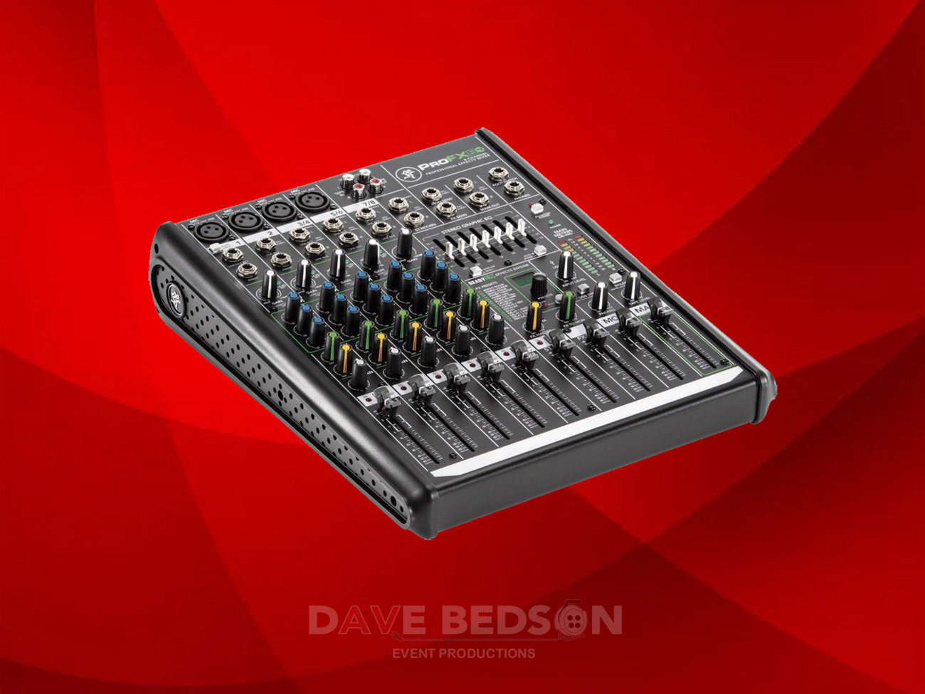 Mackie pro fx 8 mixing desk - 4 mic, 2 line channels 