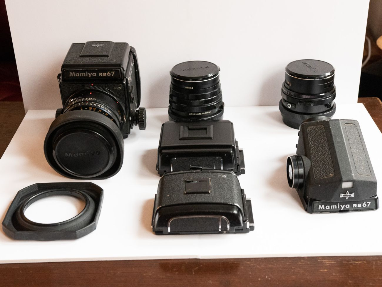 Mamiya rb67 pro s +  65, 90 + 180mm sekor c lens + acc