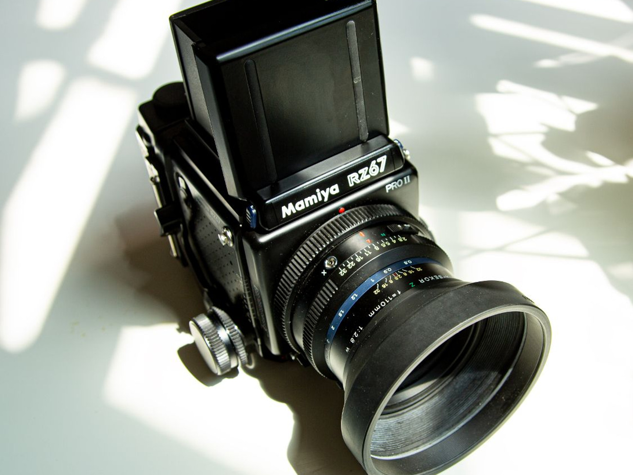Mamiya rz67 pro ii + 110mm 2.8 (film and polaroid back) 