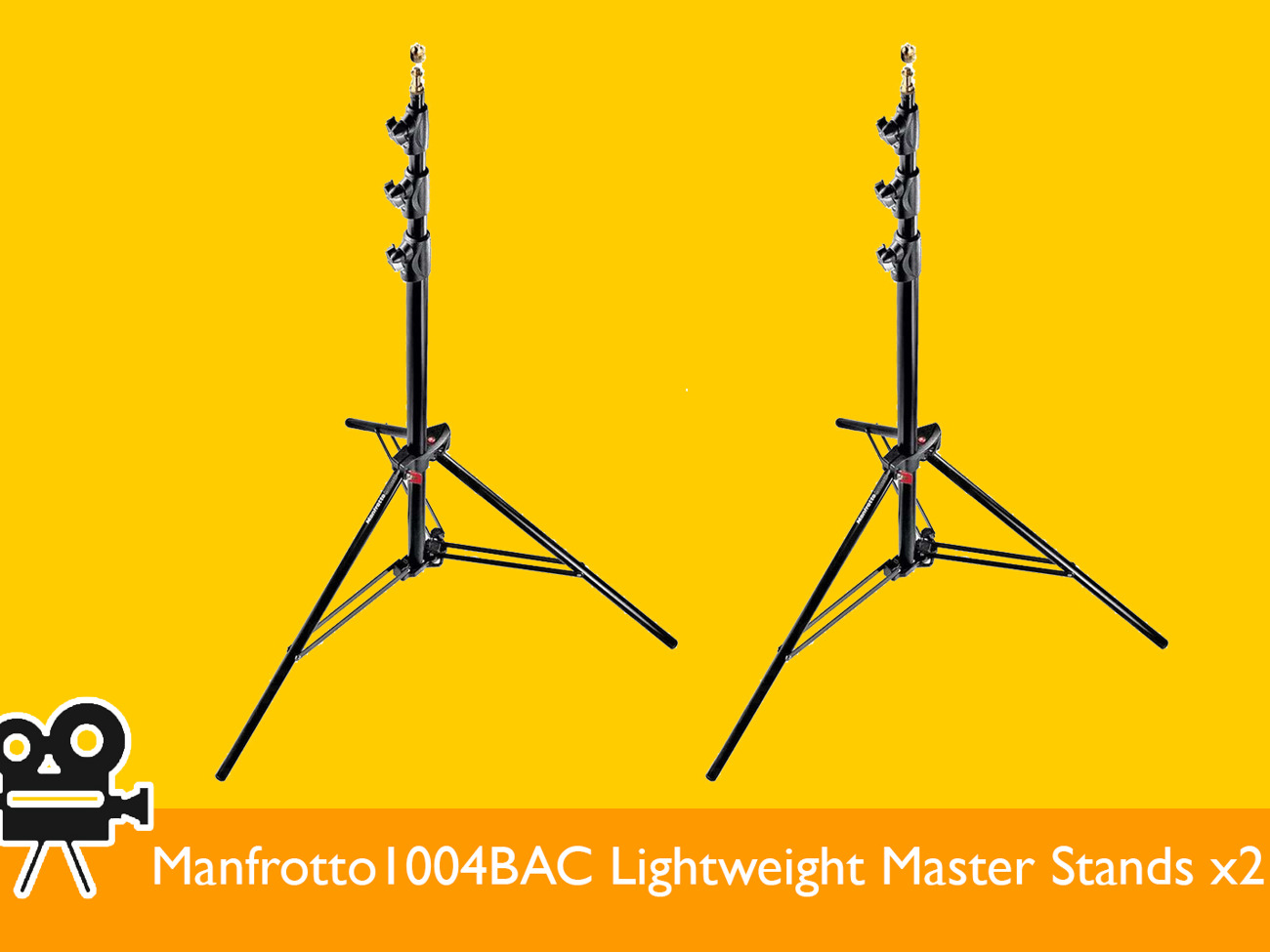 Manfrotto 1004bac lightweight master stand x2