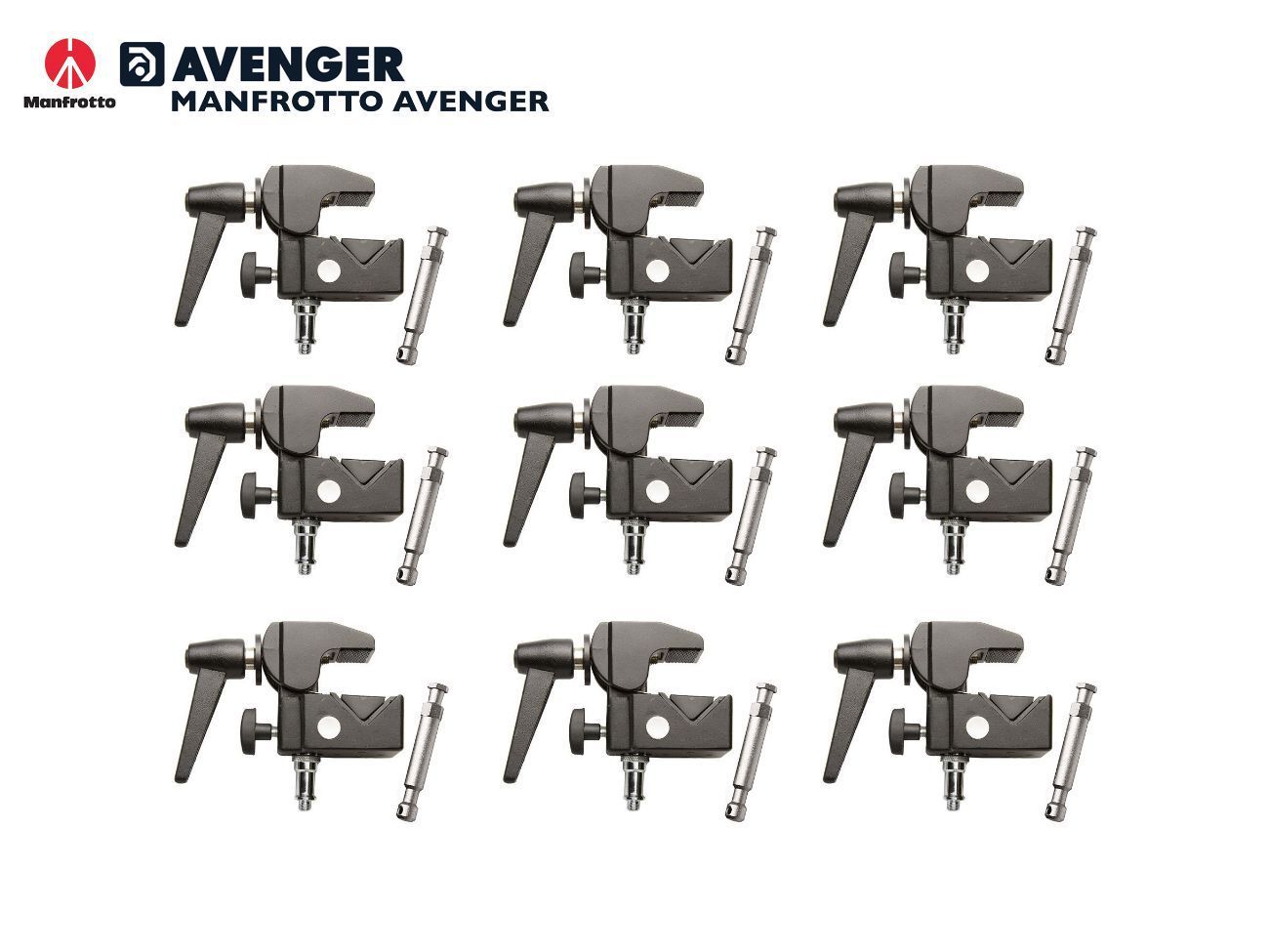 Manfrotto 143 superclamps  w optional attachments