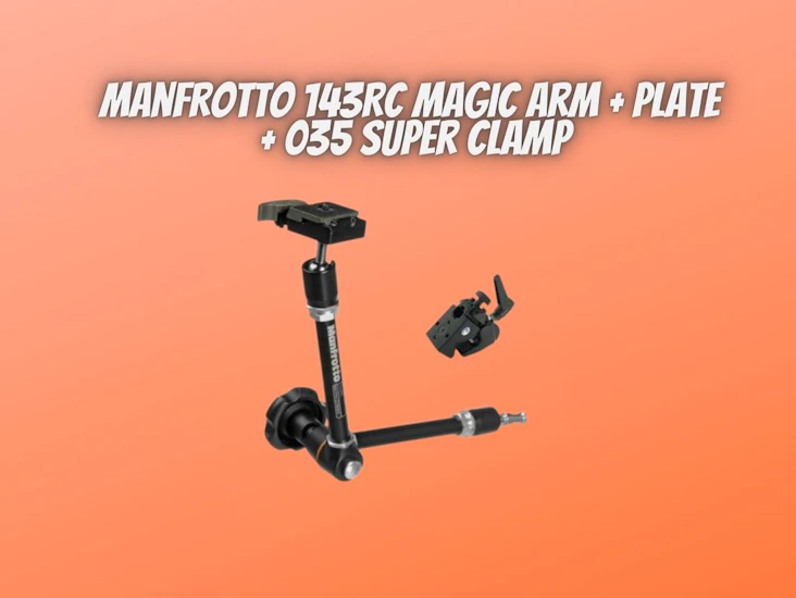 Manfrotto 143rc magic arm + plate + 035 super clamp