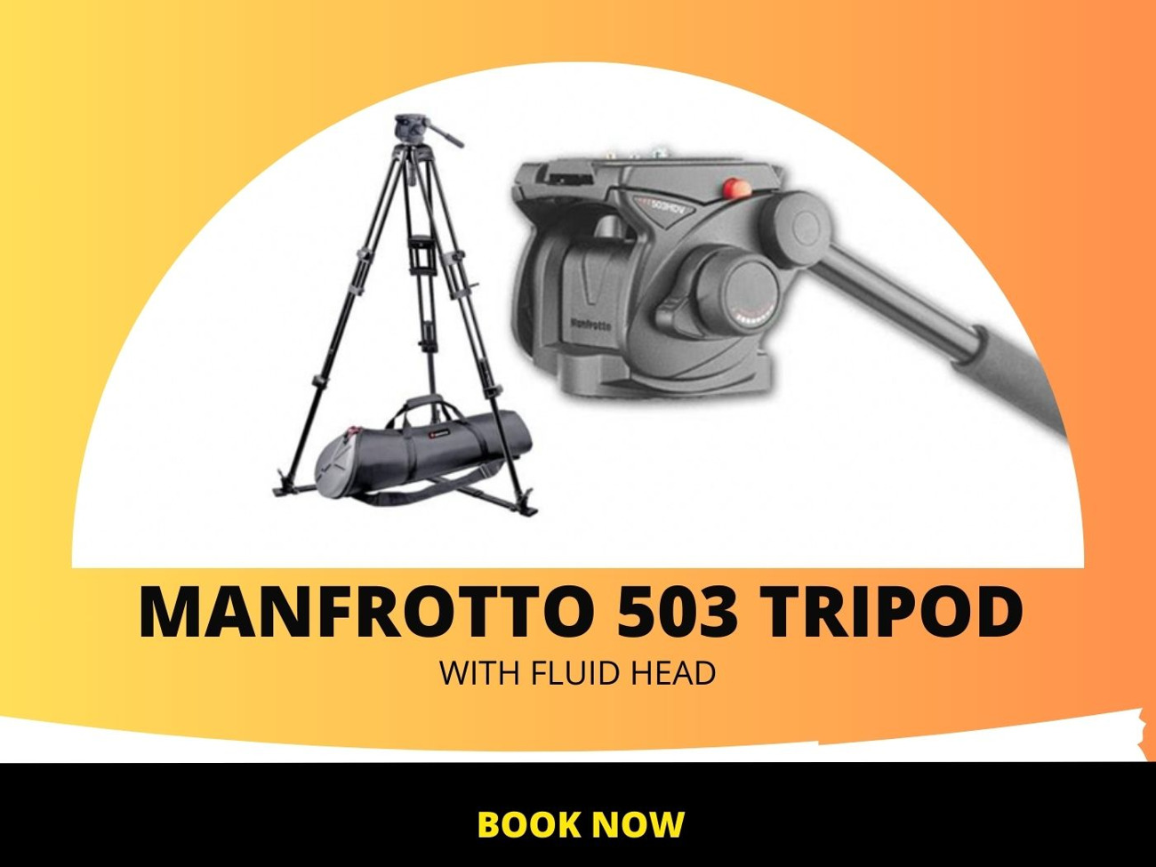 Manfrotto 503 hdv tripod w fluid head