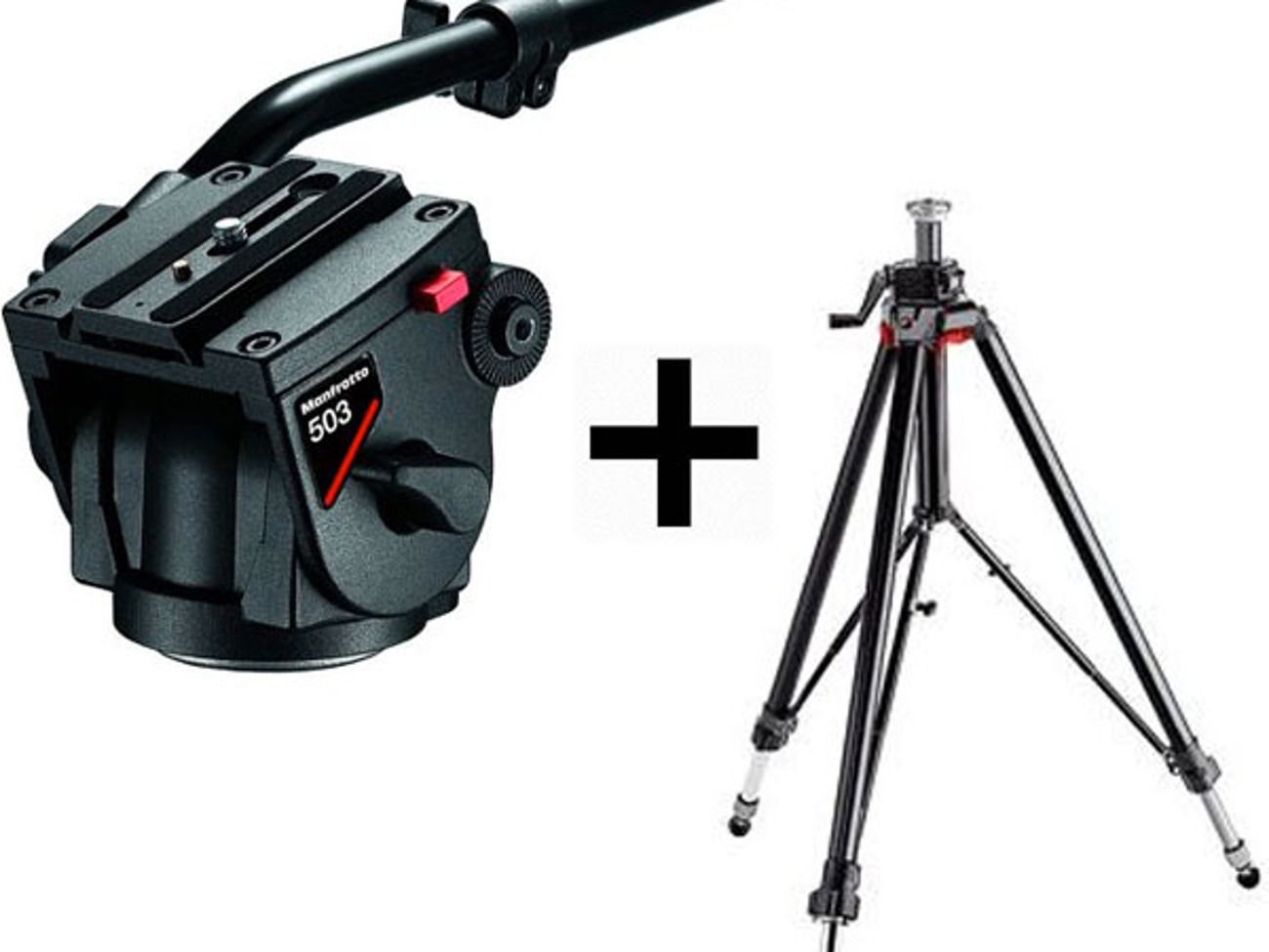 Manfrotto 503 video head + tripod