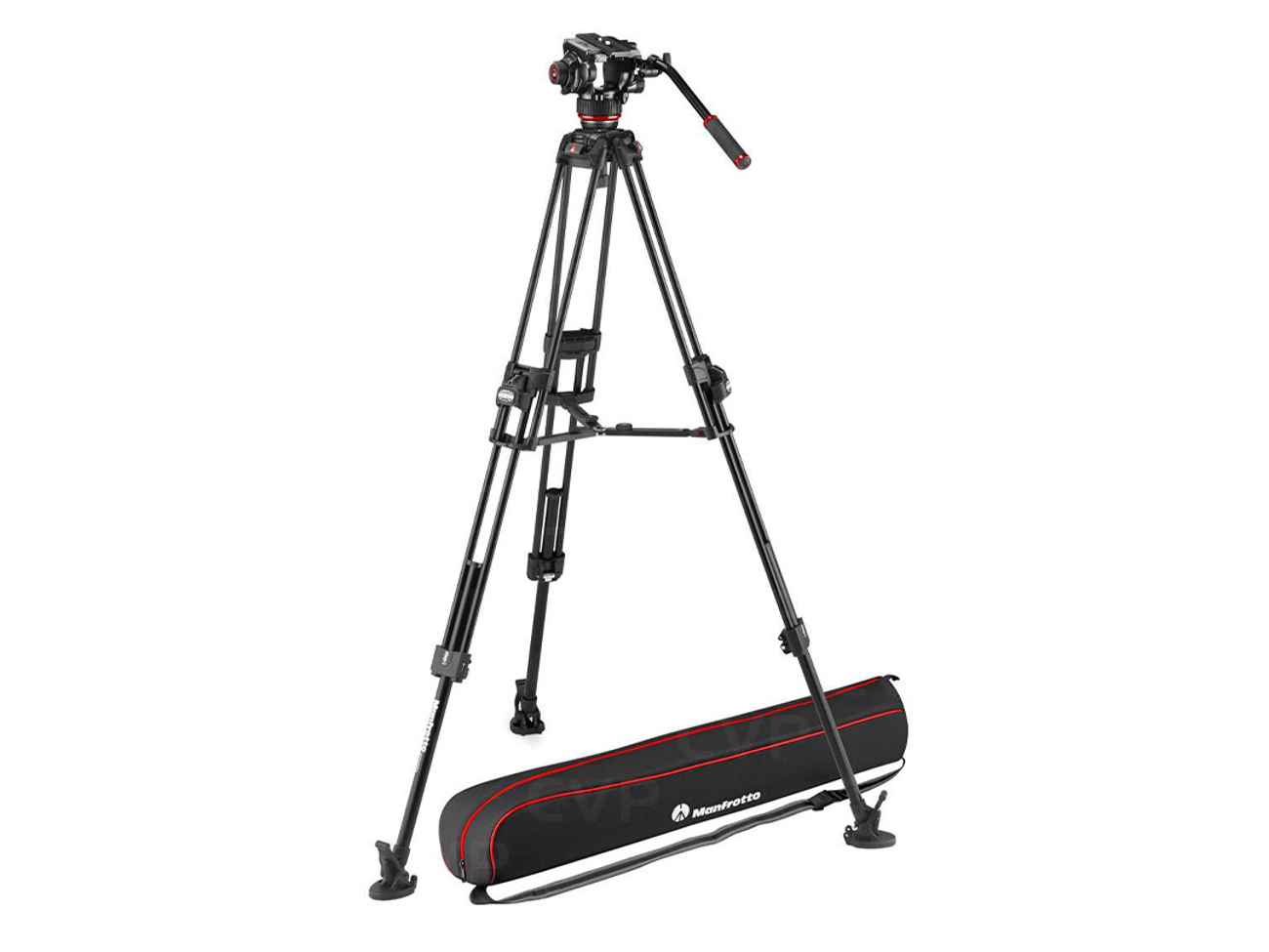 Manfrotto 504x alu fast twin tripod system