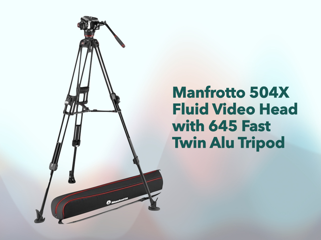 Manfrotto 504x fluid video head + 645 fast twin alu tripod