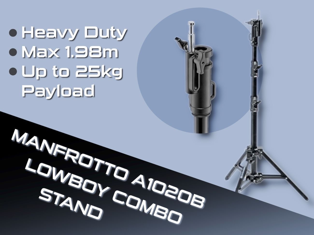 Manfrotto avenger a1020b lowboy combo stand