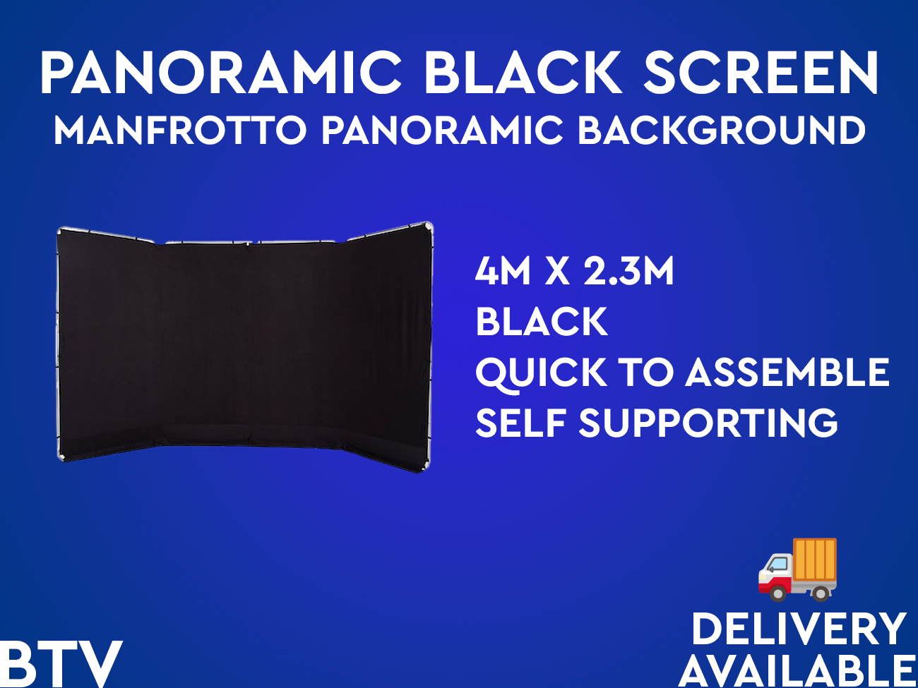 Manfrotto black panoramic background