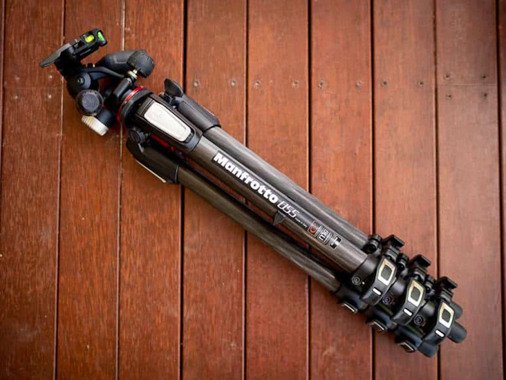 Manfrotto carbon fibre 055mf3 128lp tripod with head