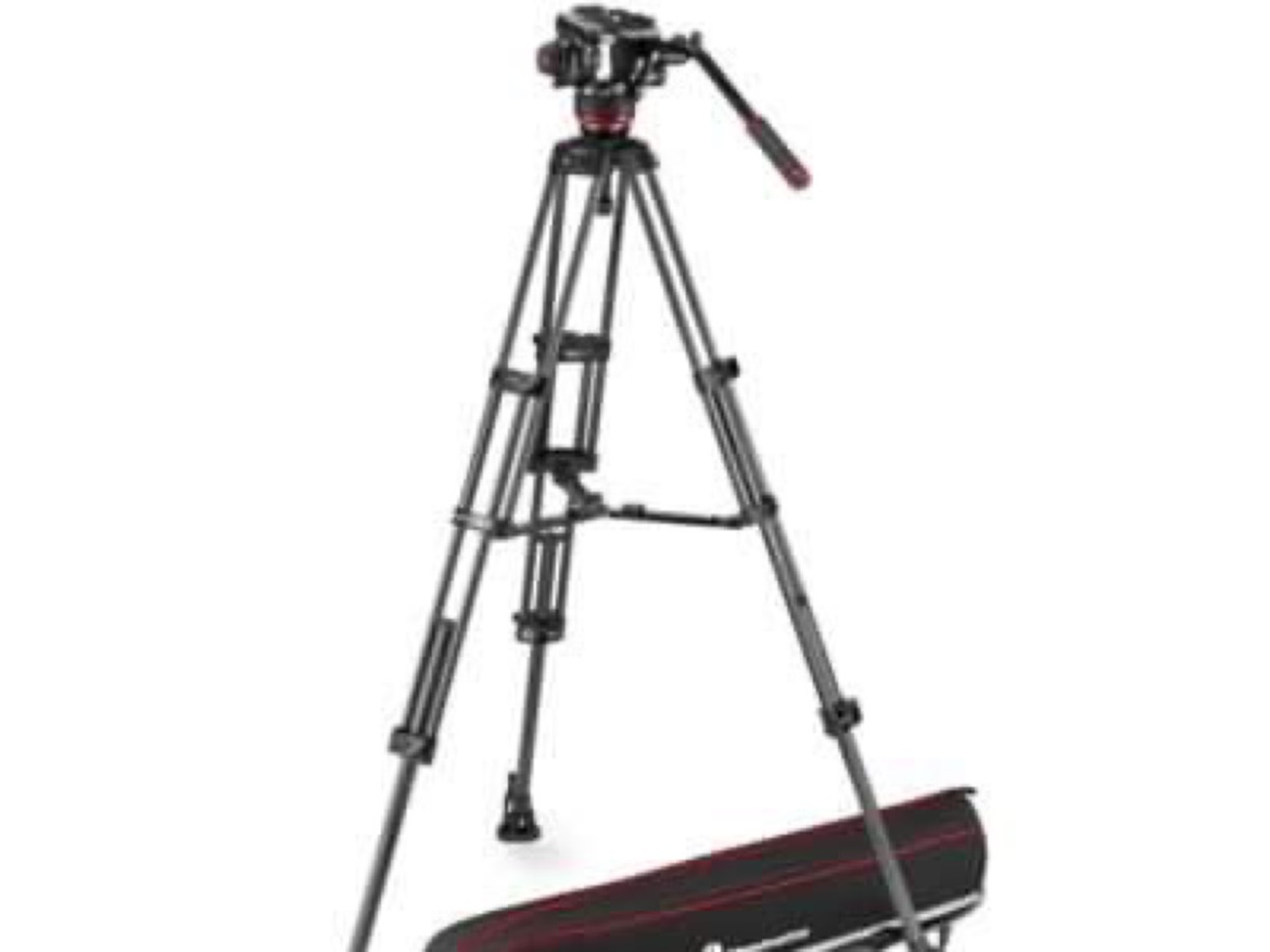Manfrotto carbon fibre video tripod man-mvk504xtwinmc