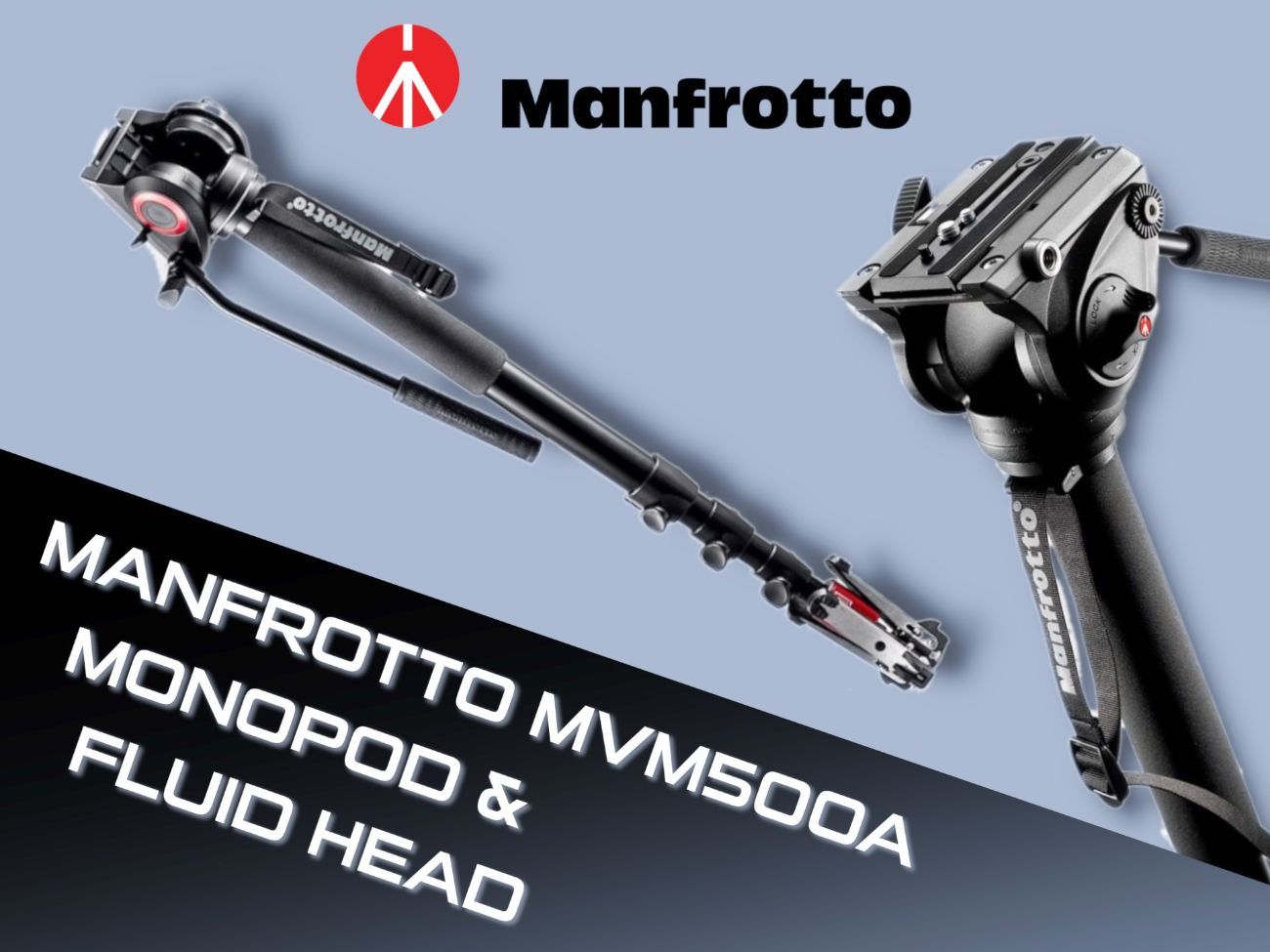 Manfrotto monopod with fluid head mvm500a
