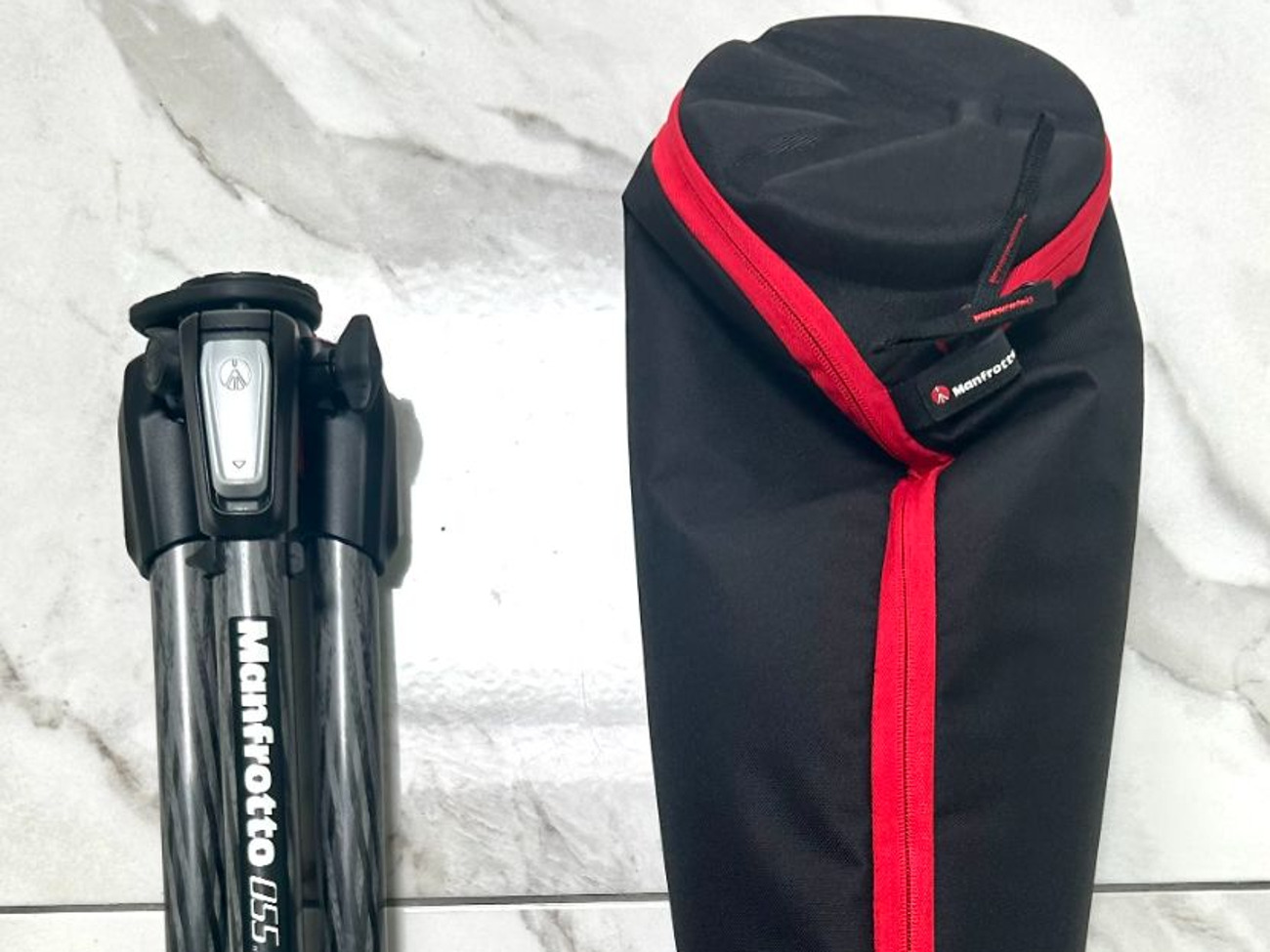 Manfrotto mt055cxpro4 4 section carbon fibre tripod + case.