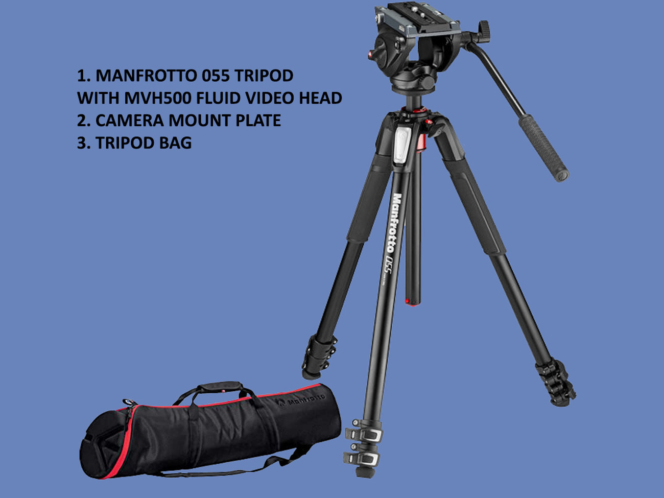 Manfrotto mt055xpro3, 055 aluminium 3 section tripod