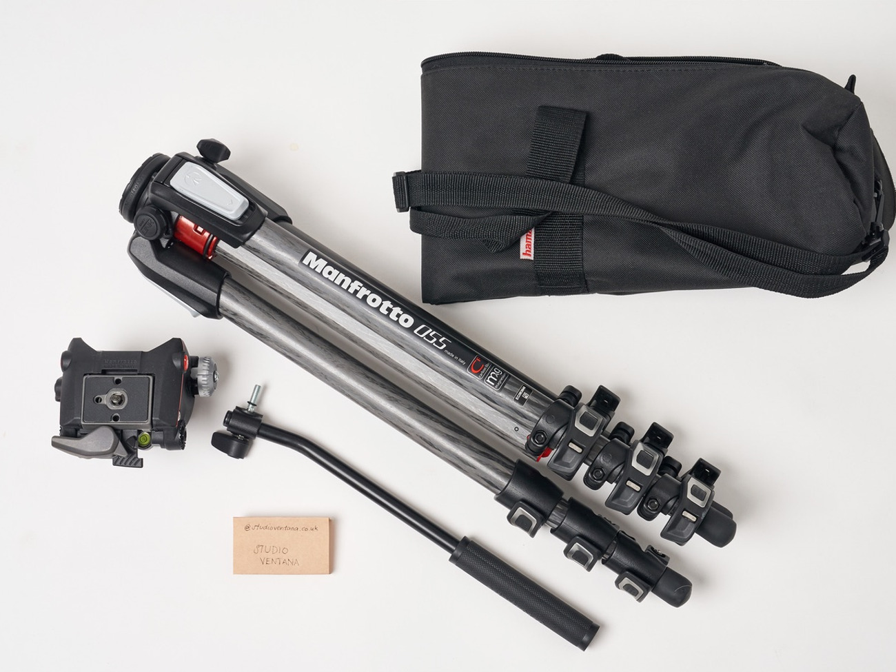 Manfrotto pro tripod carbon fiber with 90° centre column