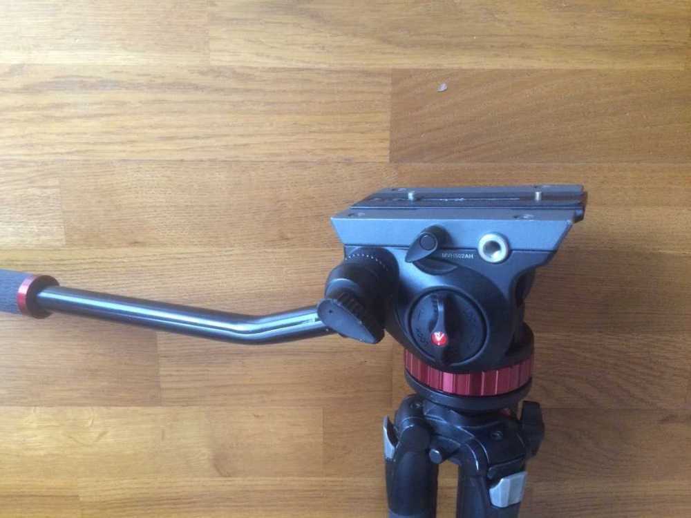 Manfrotto pro video head with tripod