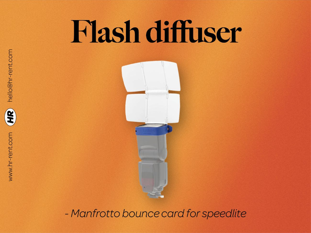 Manfrotto speedlite flash diffuser
