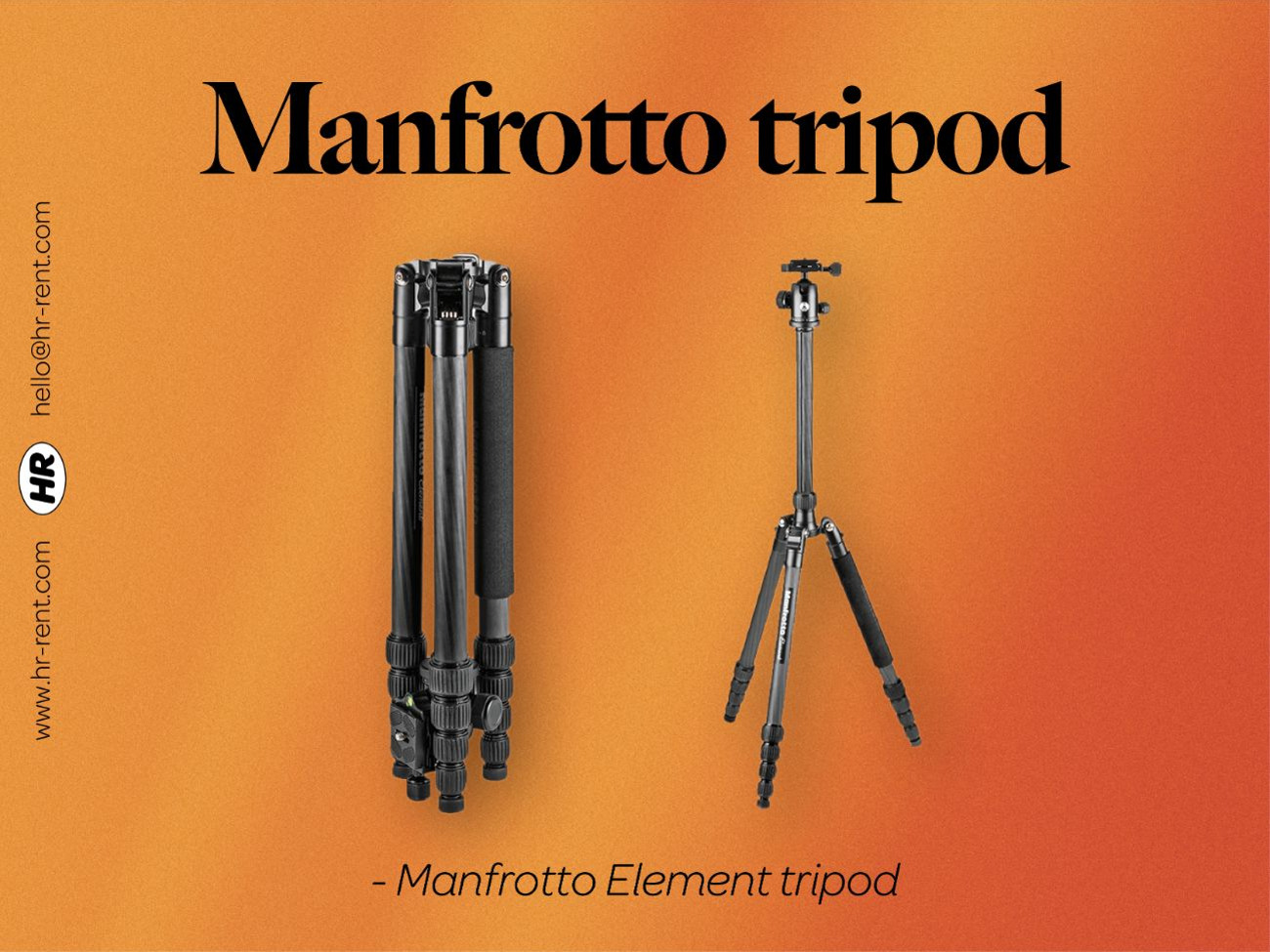 Manfrotto element carbon fiber tripod with ball head