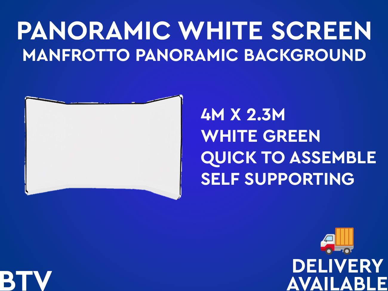Manfrotto white panoramic background