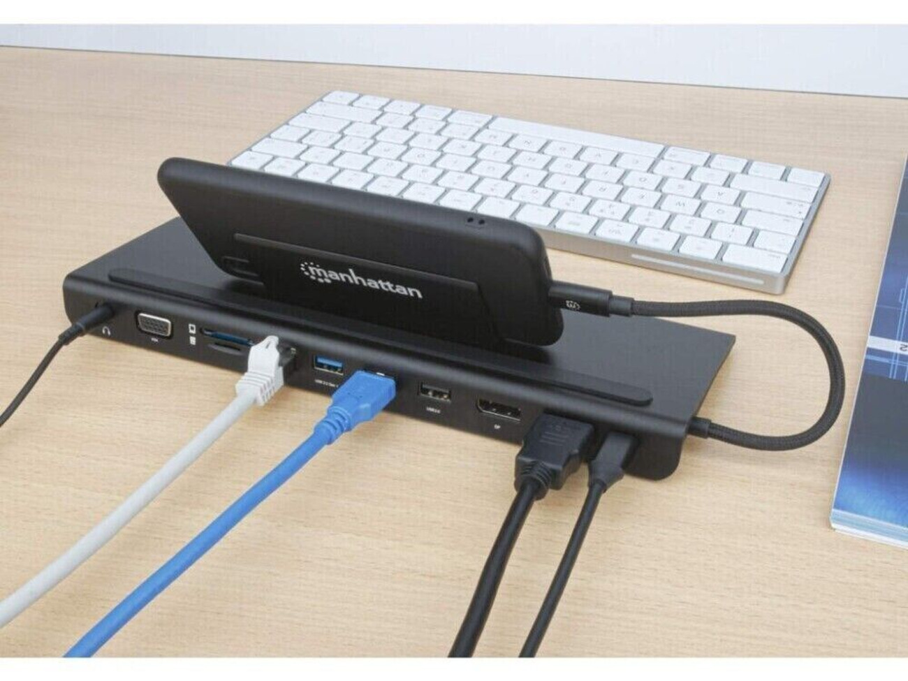 Manhattan usb-c dock/hub/reader 9-port