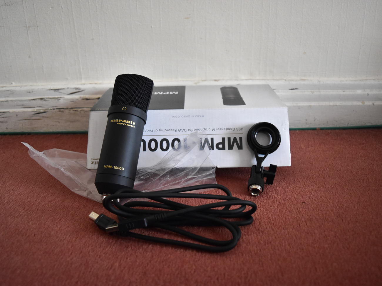 Marantz mpm1000u usb condenser microphone for music/podcasts