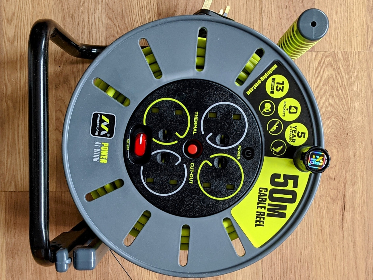 
masterplug 50m extention cable - 4x plug sockets