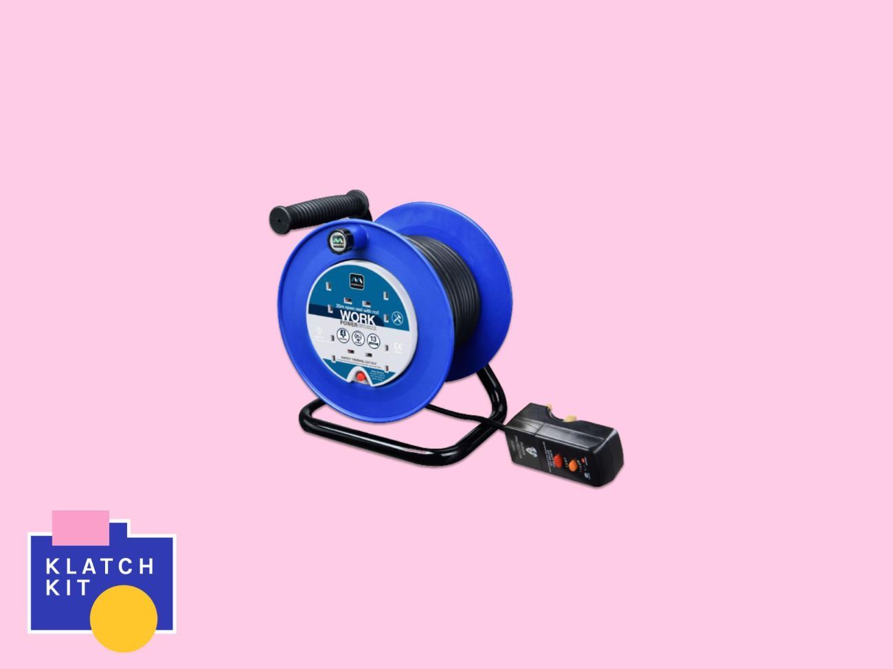 Masterplug reel cable extension with rcd plug - power extension cable 25 m