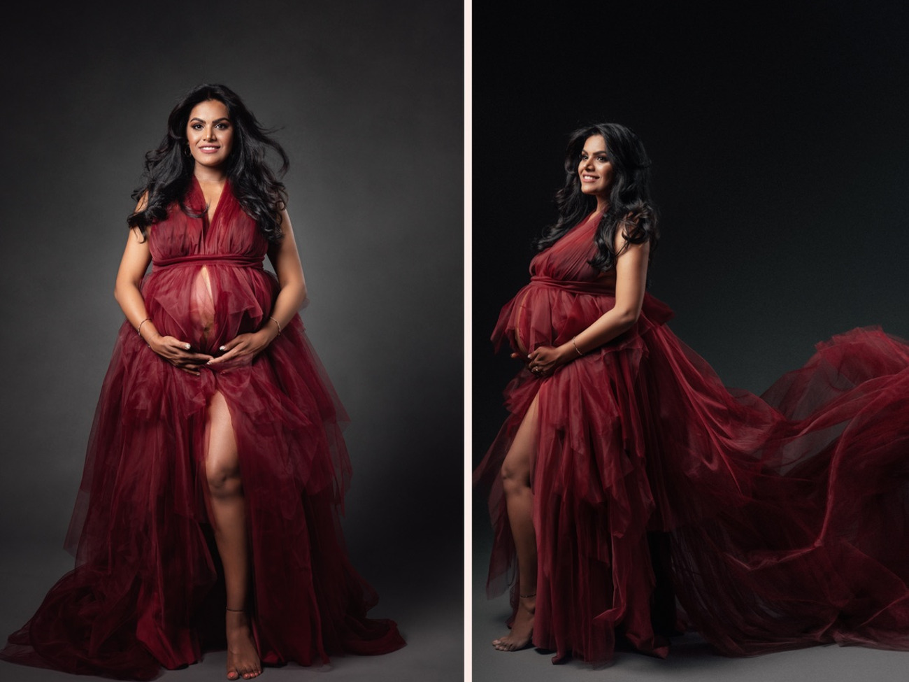 Maternity gown for photo shoot event dress