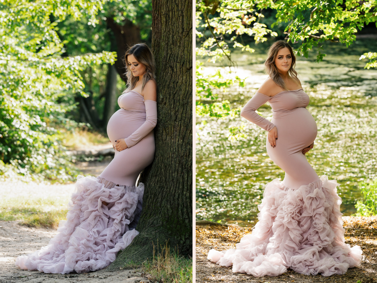 Maternity gown for photo shoot event dress