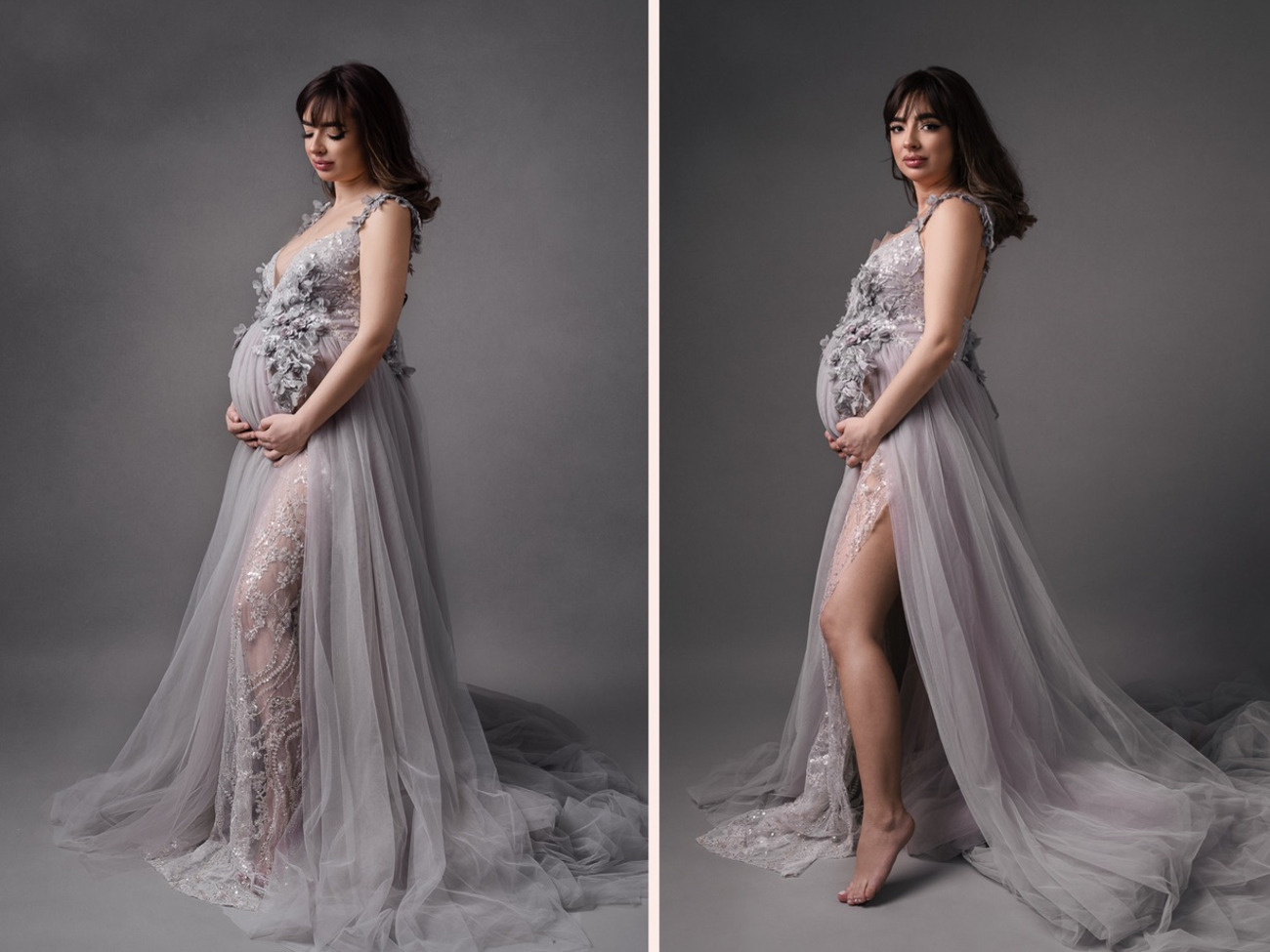 Maternity gown for photo shoot event dress