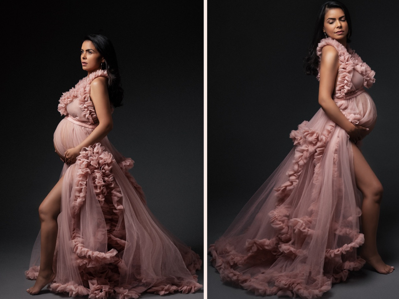 Maternity gown for photo shoot event dress