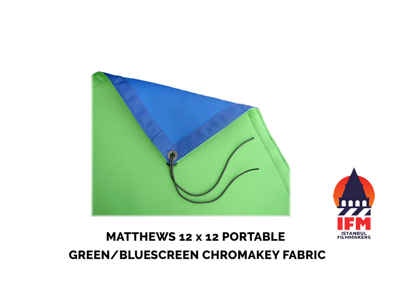 Matthews 12 x 12 portable green/bluescreen chromakey fabric 