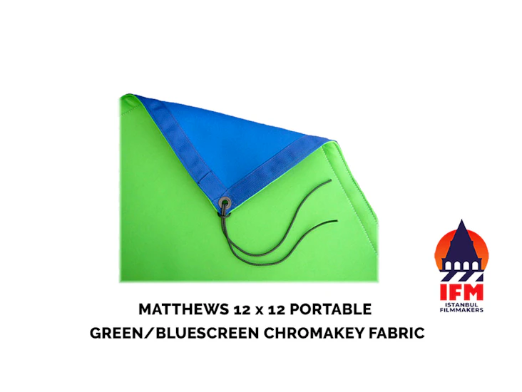 Matthews 12 x 12 portable green/bluescreen chromakey fabric