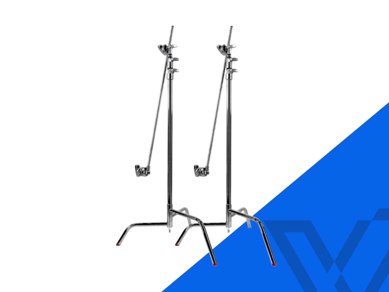 Matthews 40" c-stand with lazy leg, arm & grip head (x2)